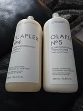 Image of Olaplex No 4 Bond Maintenance Shampoo & No 5 Conditioner Duo 2 x 1000ml New