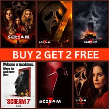 Image of SCREAM 7 2026 MOVIE POSTER A5 A4 A3 A3+