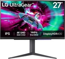 Image of LG UltraGear 27GR93U-B.AEK 4K Ultra HD 27" IPS LCD Gaming Monitor - Black
