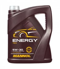 Image of 5L MANNOL ENERGY 5W30 FULLY SYNTHETIC ENGINE OIL SL/CF ACEA A3/B4 WSS-M2C913-B