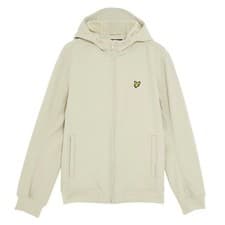 Image of Lyle & Scott men's stone fleece back softshell jacket UK M RRP £125 Brand New