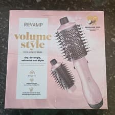 Image of Revamp Blow Dry Brush Progloss Volume and Style 1200W Blow Dry Styler Pink
