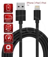Image of Charging Cable for iPhone & iPad Durable Braided Nylon USB-A to 8-Pin – 1m 2m 3m