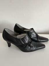 Image of Gabor Smart Classic Design Black Leather Shoes