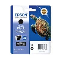 Image of Epson T1571 Turtle UltraChrome Ink Cartridge High Yield Photo Black C13T15714010