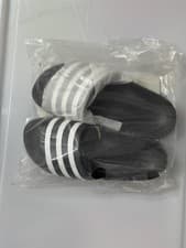 Image of adidas Adilette Aqua Slides Unisex - Black/White Size Uk 8~ Fast Shipping 