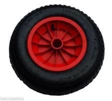 Image of 14" PNEUMATIC WHEELBARROW WHEEL CHOOSE YOUR BORE / BEARINGS SIZE 3.50/4.00-8