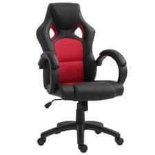Image of Vinsetto Racing Gaming Chair Swivel Office Gamer Chair with Wheels, Red