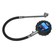 Image of Sealey TST003 Digital Tyre Pressure Gauge with Twin Push-On Connector