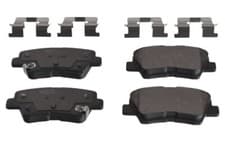 Image of HYUNDAI KIA BRAKE PAD SET, PACK OF FOUR BLUE PRINT ADG042160