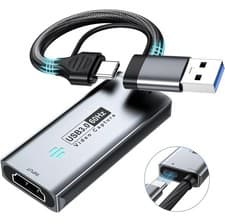 Image of USB 3.0 Video Capture Card HDMI 2K 30fps/1080p 60fps Streaming & Gaming; 100W PD