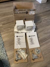 Image of Monitor Audio Radius 45 HD pair in white boxed with wall brackets