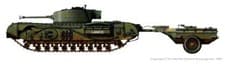 Image of 1/72-1/56 WW2 British Churchill Crocodile. Painted Resin. 3900+ models on offer