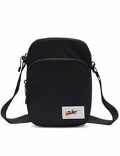 Image of Nike Heritage Unisex Small Items Crossbody Bag (4L) BA5809-010 Black/Orange-BNWT