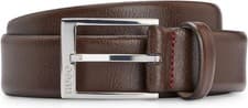 Image of Boss Mens  Gellot Brown Leather Belt Size  90cm  ( Fits  32”  ) New RRP £59