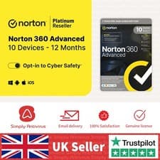 Image of Norton 360 Advanced Antivirus + VPN 2026 10 Devices 5-Minute Delivery by Email