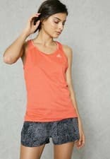 Image of Adidas Womens Supernova Tank Top Tee Running Gym Fitness Vest - S97951 - Coral