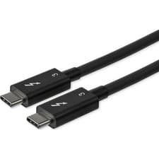 Image of Startech 2.6Ft 80Cm Thunderbolt 3 Cable 40Gbps 100W Pd 4K/5K Video Thunderbolt-C