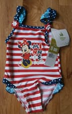 Image of Baby Girls Disney Minnie Mouse Swimming Costume Age 18 Months / 1 half Years NWT