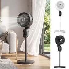 Image of 39" Pedestal Fan with Remote 90° Oscillating 8 Speeds Adjustable Height