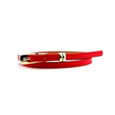 Image of Ladies Women Fashion Skinny Thin Faux Leather Waist Belt Adjustable Soft Skater