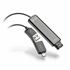 Image of Plantronics DA75 USB-A & USB-C to QD Adapter for H HW Series Headset to PC - NEW