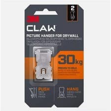 Image of 3M™ CLAW Drywall Picture Hanger 30 kg - 2 hangers