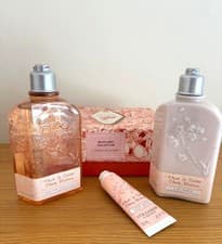 Image of L'Occitane Cherry Blossom NEW Boxed Gift Set - Shower Gel/Shimmering Body Lotion