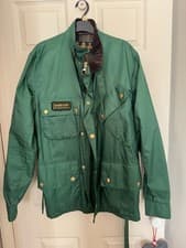 Image of Barbour International Nylon Jacket Men's Size L Green