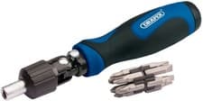 Image of Draper Ratchet Screwdriver and Bit Set (13 Piece)