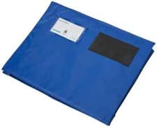 Image of Versapak 355 x 250 x 75 mm Mailing Pouch with Gusset Button Seal- Blue