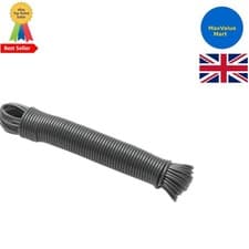 Image of Robust 20m Grey Steel Core Line for Rotary Airers - Effortless Laundry Care