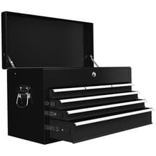 Image of HOMCOM 6 Drawer Tool Chest, Lockable Metal Tool Box with Ball Bearing Runners