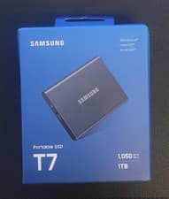 Image of Samsung T7 Portable SSD - 1 TB - USB 3.2 Gen.2 External SSD Titanium Grey