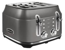 Image of Rangemaster RMCL4S201GY Classic Grey 2.1kW 4 Slice Toaster with Defrost & Reheat