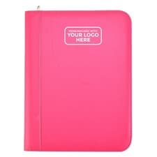 Image of Personalised Logo A4 Executive Ring Binder Portfolio Zipped Folder w Calculator
