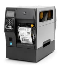 Image of Zebra ZT410 300DPI D/T & T/T Industrial Label Printer - LAN/USB/Dispenser/Rewind