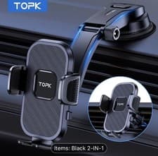 Image of Car Dashboard Phone Holder Adjustable Mount All phones, Fit Horizontal Vertical