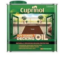 Image of Cuprinol UV Guard Decking Oil Teak 2.5 litre