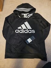 Image of Adidas Boys Essentials Hooded Pullover Size M Brand NEW