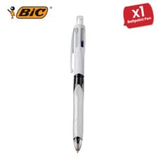 Image of BIC 4 Colours Ballpoint Pen 4 Colours 3 + 1HB with Pencil -Home Office or School
