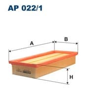 Image of 2x ✅Fits FILTRON AP 022/1 FIAT PANDA II AIR FILTER, LANCIA YPSILON  ⭐UK Seller⭐