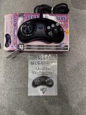 Image of Sega Mega Drive 6 Button Controller Black