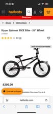 Image of kids bmx bike 20 inch