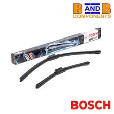 Image of BOSCH A556S WIPER BLADE SET VW POLO UP AUDI A1 SKODA CITIGO FRONT AEROTWIN A829
