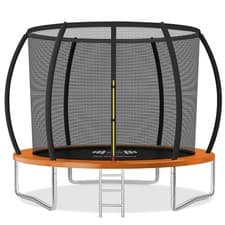 Image of OUTDOOR TRAMPOLINE PREMIUM 6FT 8FT 10FT 12FT WITH SAFETY ENCLOSURE LADDER UK