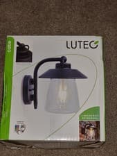 Image of Lutec Outdoor Wall Light.Black Rust Finish.IP44 Vintage Style Lantern