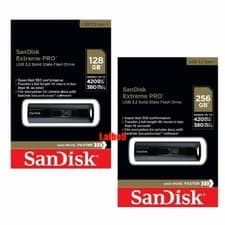 Image of Sandisk Extreme Pro 128GB 256GB USB Solid State Flash Drive SSD 420MB/s CZ880