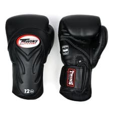 Image of Twins Special Muay Thai Boxing Gloves Leather Deluxe BGVL6 Black Red White Green