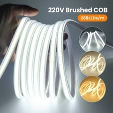 Image of 220V COB LED Strip Lights Flexible 288LEDs/m Tape Home Light Waterproof IP67